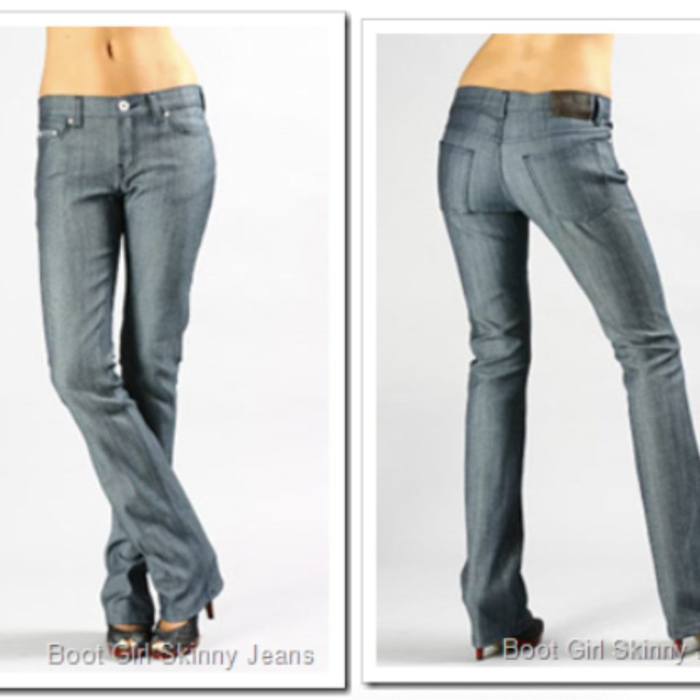 Naked & Famous Silk Denim Jeans Boot Girl